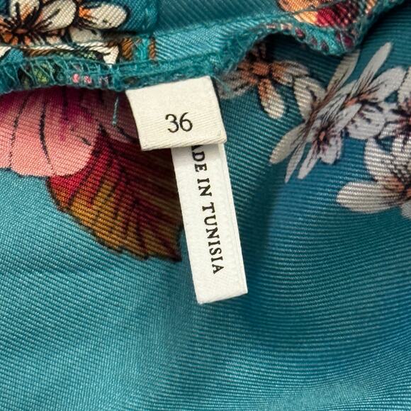 Sandro‎ Tinca Floral-Print Silk Midi Wrap Dress Size FR 36 - Picture 10 of 14